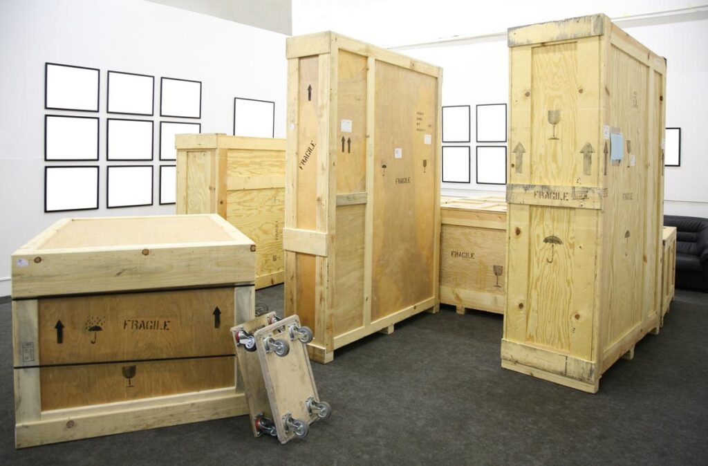 how ensure crate safety for artwork